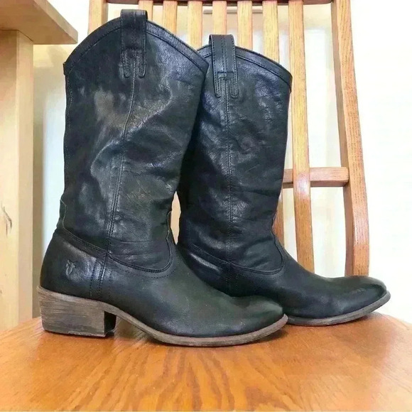 Fyre Billy Pull On Cowboy Boots, Size 10B - Picture 8 of 8